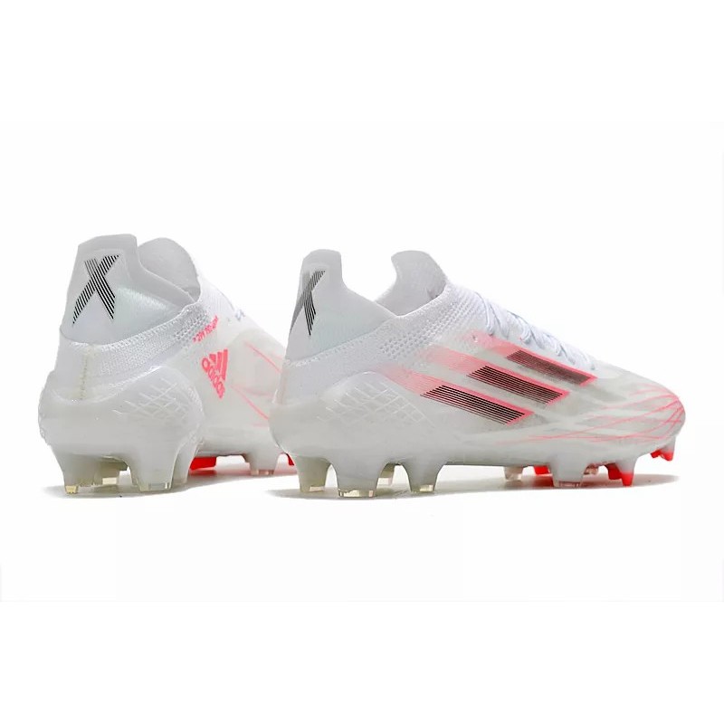 Botas de Fútbol Adidas X Speedflow FG Hombre Blanco&Rosadas Rayas (#39~#45)