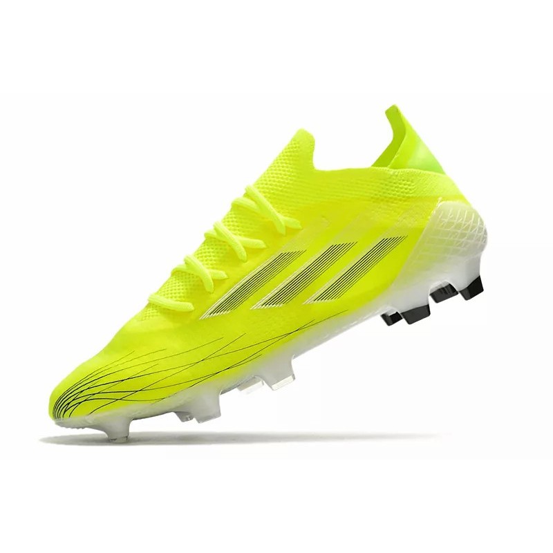 Botas de Fútbol Adidas X Speedflow FG Hombre Amarillo Fluorescente&Negras Rayas (#39~#45)