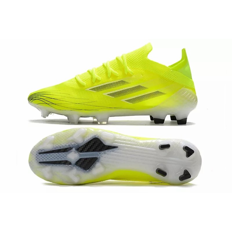 Botas de Fútbol Adidas X Speedflow FG Hombre Amarillo Fluorescente&Negras Rayas (#39~#45)