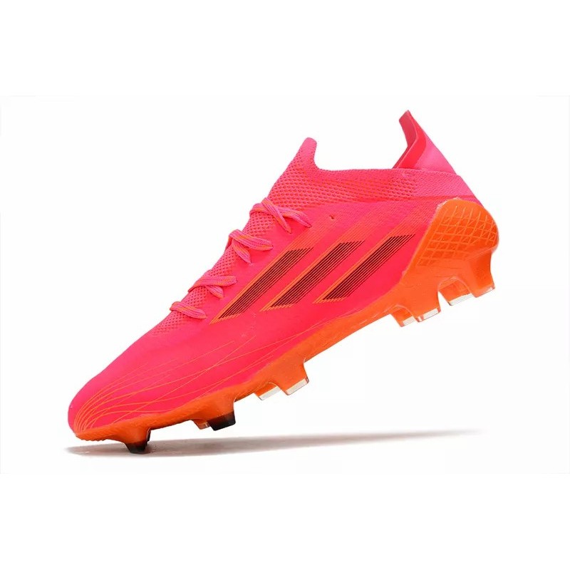 Botas de Fútbol Adidas X Speedflow FG Hombre Fuscia&Amarillas Rayas (#39~#45)