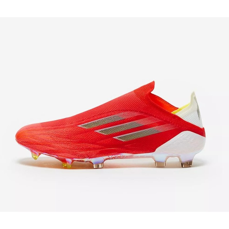Botas de Fútbol Adidas X Speedflow FG Hombre Sin Cordones Rojo&Blanco&Amarillo Claro (#39~#45)