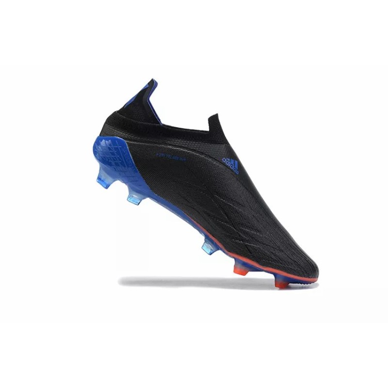 Botas de Fútbol Adidas X Speedflow FG Sin Cordones Hombre Negro&Azul (#39~#45)