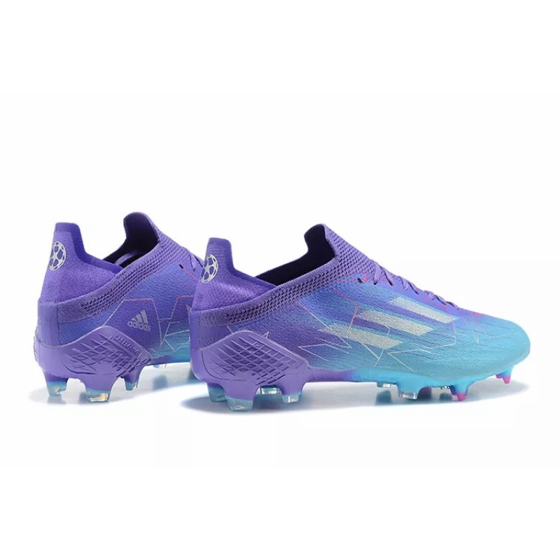 Botas de Fútbol Adidas X Speedflow FG Hombre Violeta&Azul Celeste (#39~#45)