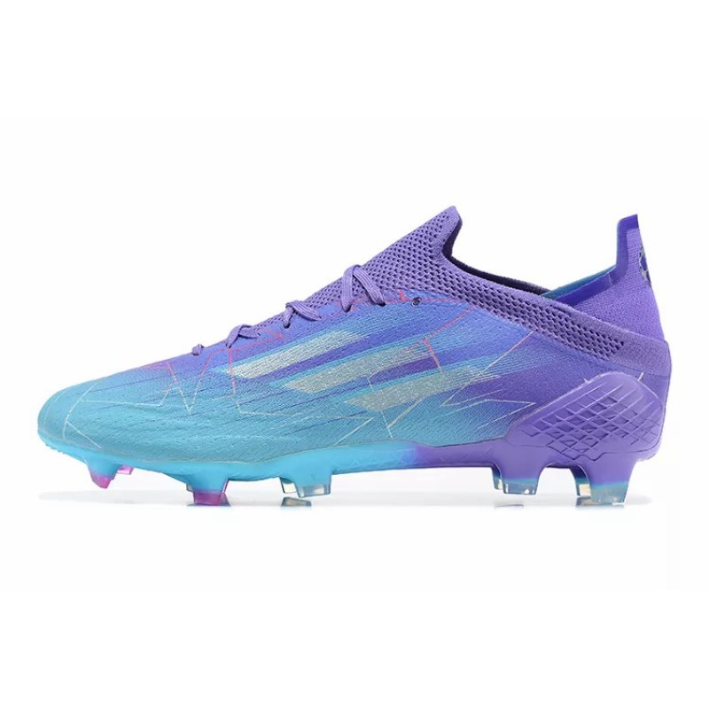 Botas de Fútbol Adidas X Speedflow FG Hombre Violeta&Azul Celeste (#39~#45)