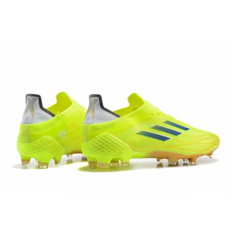 Botas de Fútbol Adidas X Speedflow FG Hombre Amarillo Fluorescente&Azul