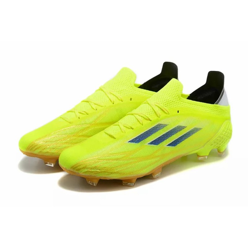 Botas de Fútbol Adidas X Speedflow FG Hombre Amarillo Fluorescente&Azul