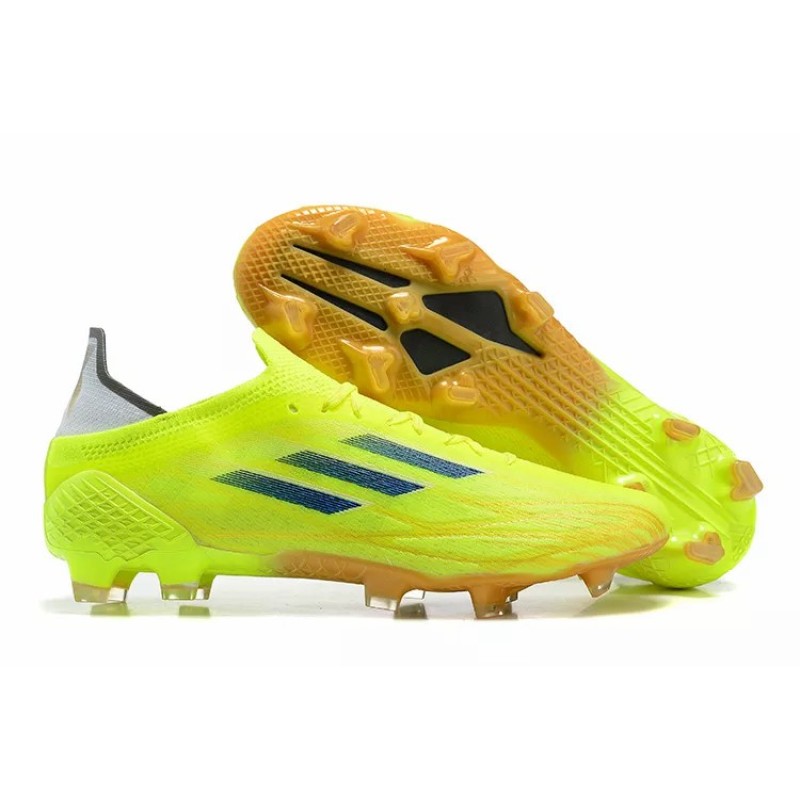 Botas de Fútbol Adidas X Speedflow FG Hombre Amarillo Fluorescente&Azul