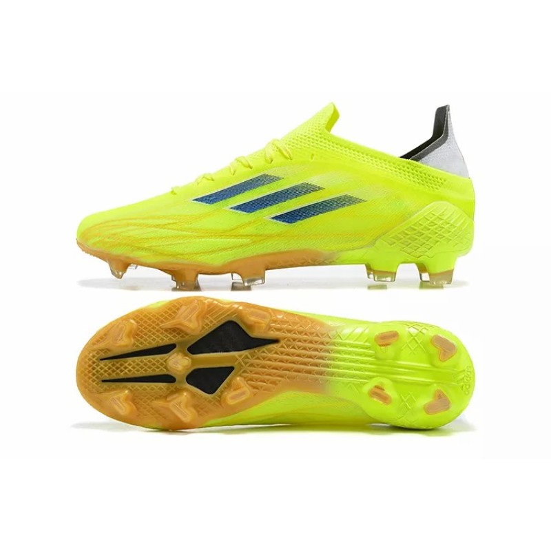 Botas de Fútbol Adidas X Speedflow FG Hombre Amarillo Fluorescente&Azul
