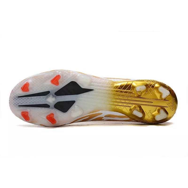 Botas de Fútbol Adidas X Speedflow FG con Cordones Hombre Blanco&Dorado&Rojo (#39~#45)