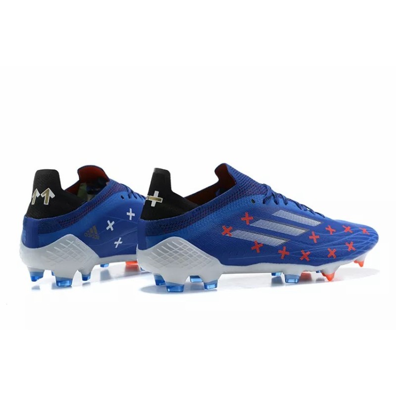 Botas de Fútbol Adidas X Speedflow FG Hombre Azul con Círculo y Cruz (#39~#45)