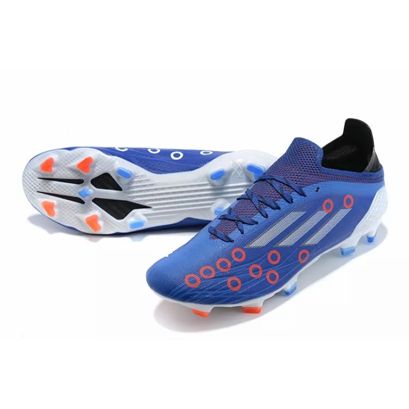 Botas de Fútbol Adidas X Speedflow FG Hombre Azul con Círculo y Cruz (#39~#45)