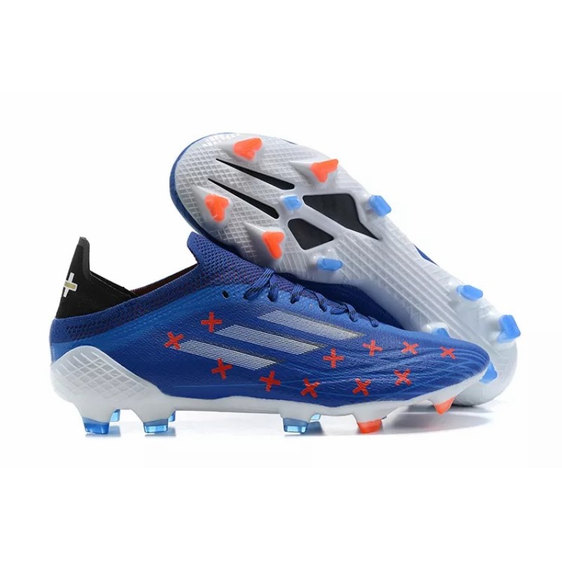 Botas de Fútbol Adidas X Speedflow FG Hombre Azul con Círculo y Cruz (#39~#45)