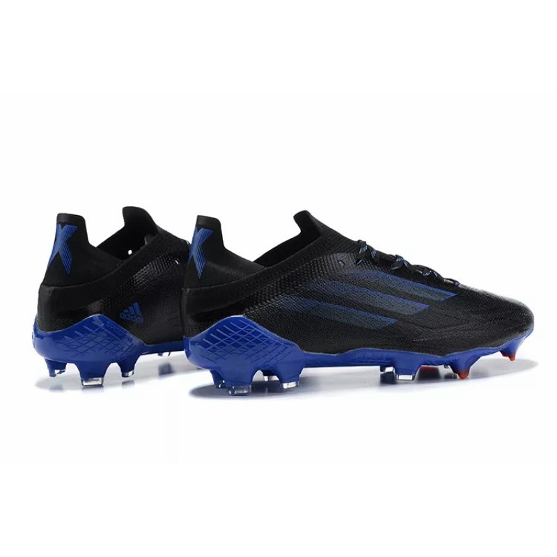 Botas de Fútbol Adidas X Speedflow FG Hombre Negro&Azul (#39~#45)