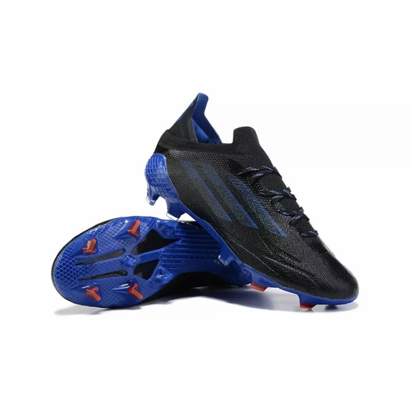 Botas de Fútbol Adidas X Speedflow FG Hombre Negro&Azul (#39~#45)
