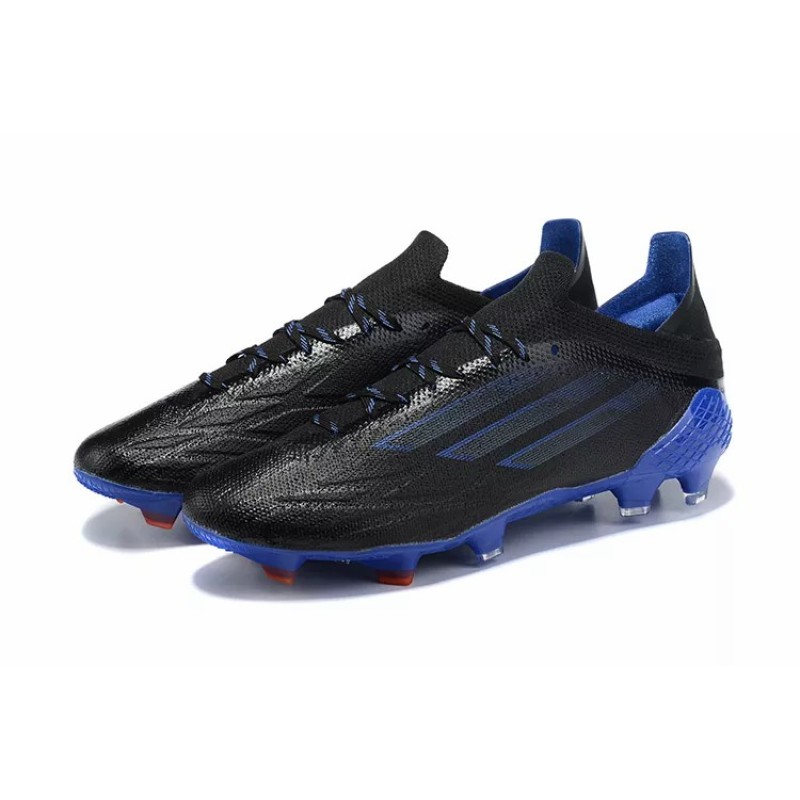 Botas de Fútbol Adidas X Speedflow FG Hombre Negro&Azul (#39~#45)