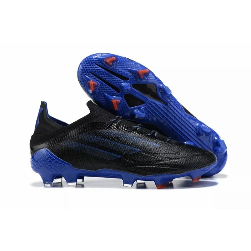 Botas de Fútbol Adidas X Speedflow FG Hombre Negro&Azul (#39~#45)