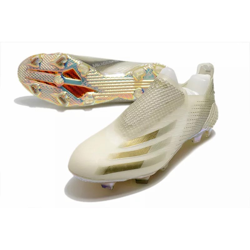 Botas de Fútbol Adidas X Ghosted FG Hombre Dorado / Azul / Negro (#39~#45)