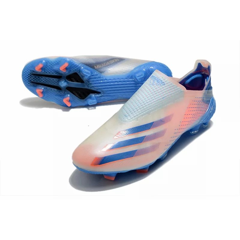 Botas de Fútbol Adidas X Ghosted FG Hombre Dorado / Azul / Negro (#39~#45)