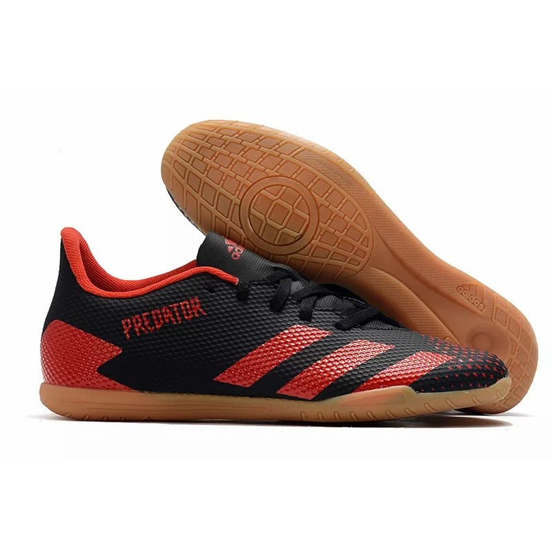 Botas de Fútbol Adidas Predator 20.4 IN Hombre Negro Puro  /  Negro&Rojo (#39~#45)