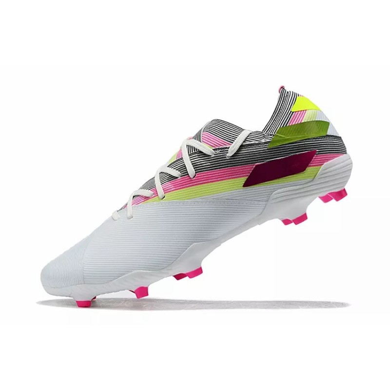 Botas de Fútbol Adidas Nemeziz 19.1 FG Messi Hombre Turquesa / Blanco / Naranja / Azul (#39~#45)