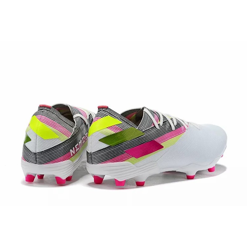 Botas de Fútbol Adidas Nemeziz 19.1 FG Messi Hombre Turquesa / Blanco / Naranja / Azul (#39~#45)