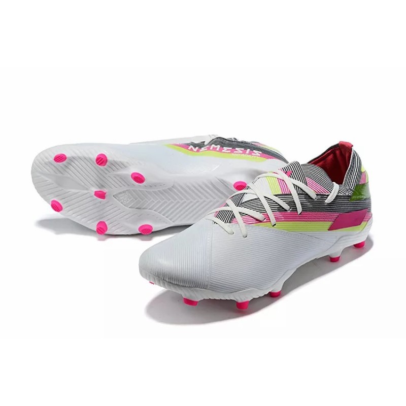 Botas de Fútbol Adidas Nemeziz 19.1 FG Messi Hombre Turquesa / Blanco / Naranja / Azul (#39~#45)