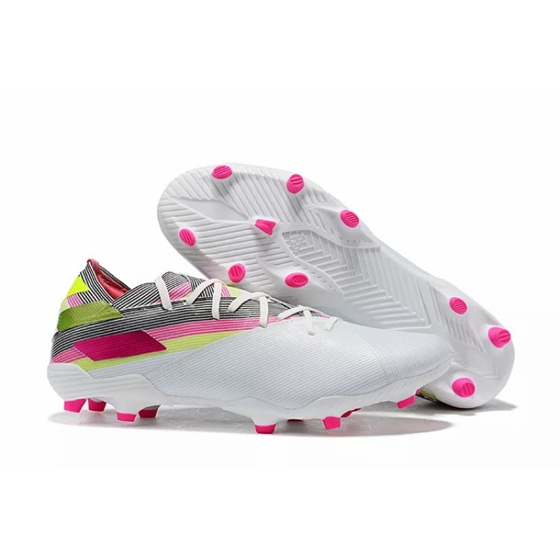 Botas de Fútbol Adidas Nemeziz 19.1 FG Messi Hombre Turquesa / Blanco / Naranja / Azul (#39~#45)