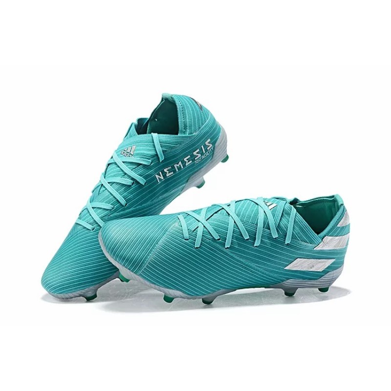 Botas de Fútbol Adidas Nemeziz 19.1 FG Messi Hombre Turquesa / Blanco / Naranja / Azul (#39~#45)