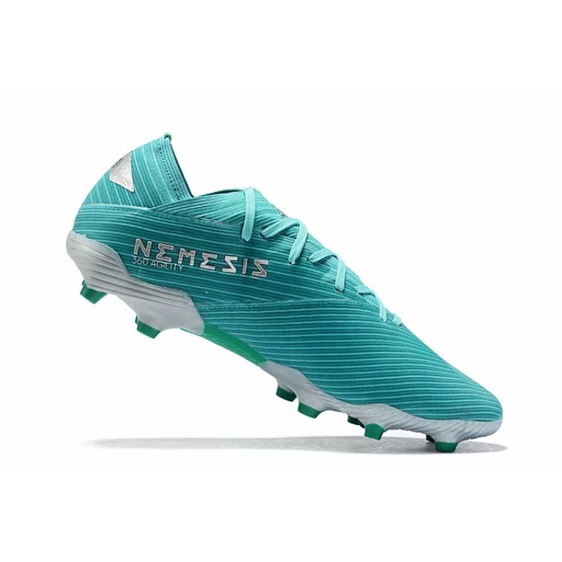 Botas de Fútbol Adidas Nemeziz 19.1 FG Messi Hombre Turquesa / Blanco / Naranja / Azul (#39~#45)