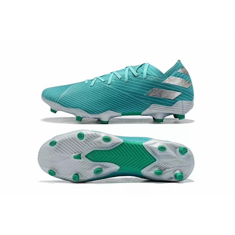 Botas de Fútbol Adidas Nemeziz 19.1 FG Messi Hombre Turquesa / Blanco / Naranja / Azul (#39~#45)