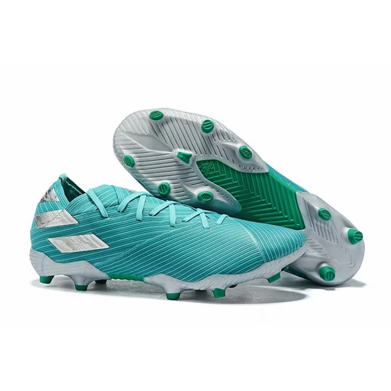 Botas de Fútbol Adidas Nemeziz 19.1 FG Messi Hombre Turquesa / Blanco / Naranja / Azul (#39~#45)