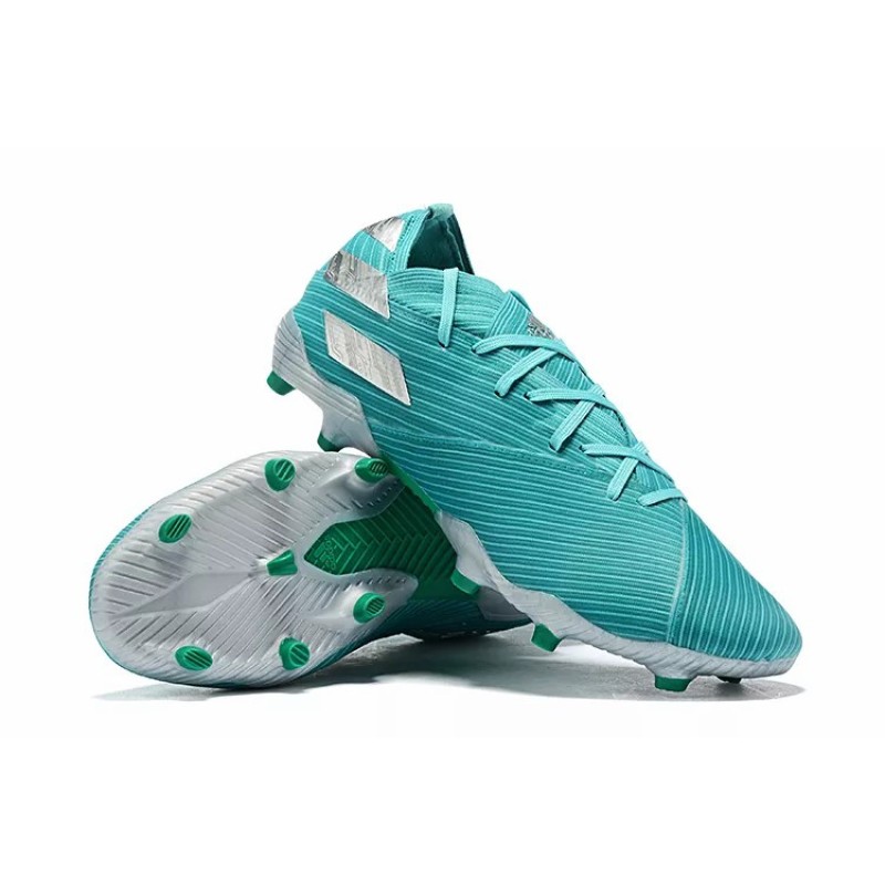 Botas de Fútbol Adidas Nemeziz Messi 19.1 FG Hombre Blanco / Turquesa / Naranja / Azul (#39~#45)