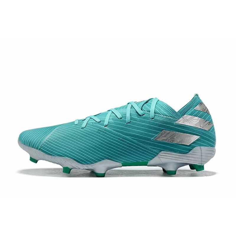 Botas de Fútbol Adidas Nemeziz Messi 19.1 FG Hombre Blanco / Turquesa / Naranja / Azul (#39~#45)