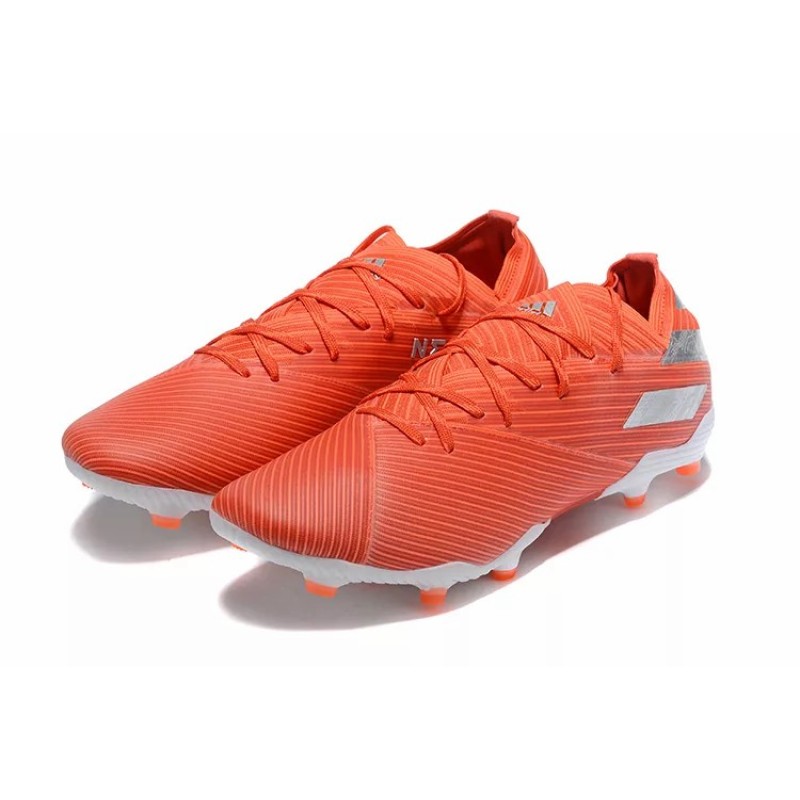 Botas de Fútbol Adidas Nemeziz Messi 19.1 FG Hombre Blanco / Turquesa / Naranja / Azul (#39~#45)