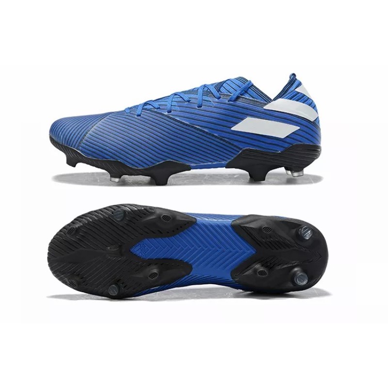 Botas de Fútbol Adidas Nemeziz Messi 19.1 FG Hombre Blanco / Turquesa / Naranja / Azul (#39~#45)