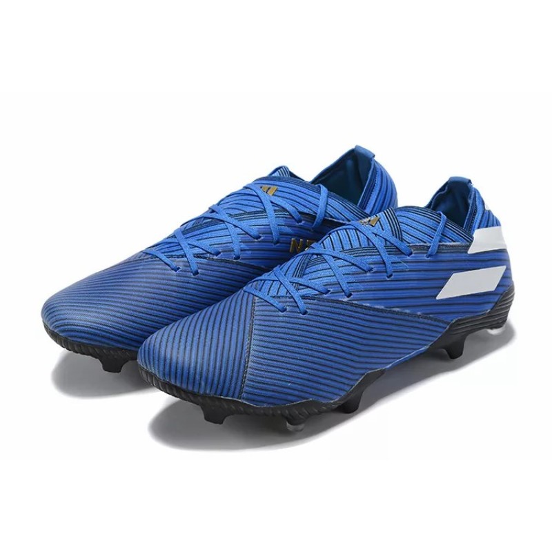 Botas de Fútbol Adidas Nemeziz Messi 19.1 FG Hombre Blanco / Turquesa / Naranja / Azul (#39~#45)