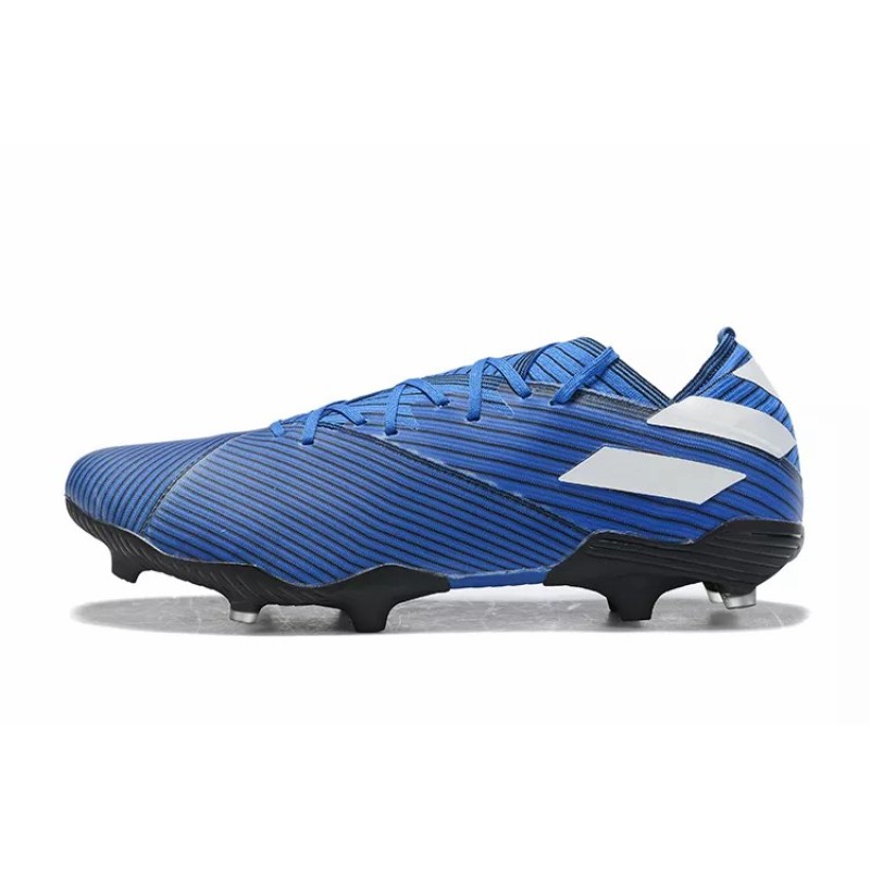 Botas de Fútbol Adidas Nemeziz Messi 19.1 FG Hombre Blanco / Turquesa / Naranja / Azul (#39~#45)