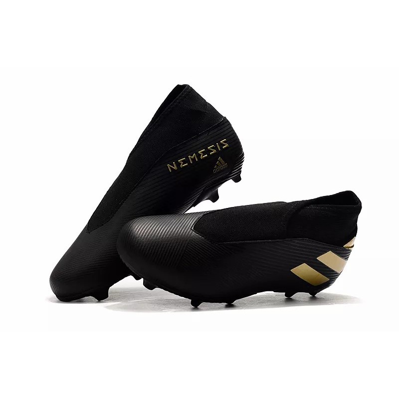 Botas de Fútbol Adidas Nemeziz 19.3 Laceless FG Mujer Negro  /  Azul  /  Rojo  /  Blanco (#39~#45)