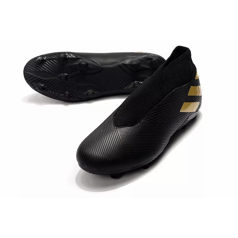 Botas de Fútbol Adidas Nemeziz 19.3 Laceless FG Mujer Negro  /  Azul  /  Rojo  /  Blanco (#39~#45)