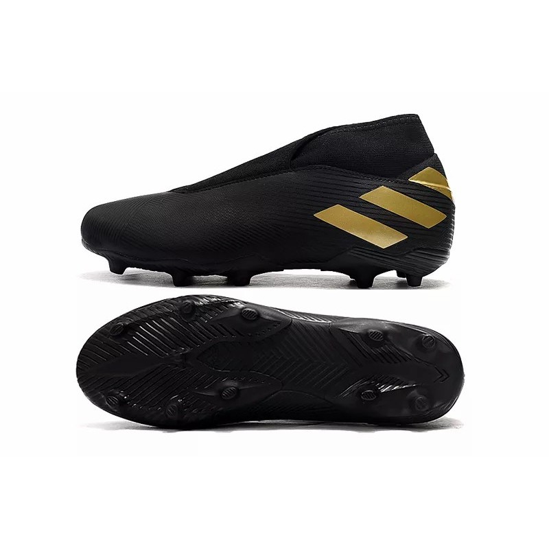 Botas de Fútbol Adidas Nemeziz 19.3 Laceless FG Mujer Negro  /  Azul  /  Rojo  /  Blanco (#39~#45)