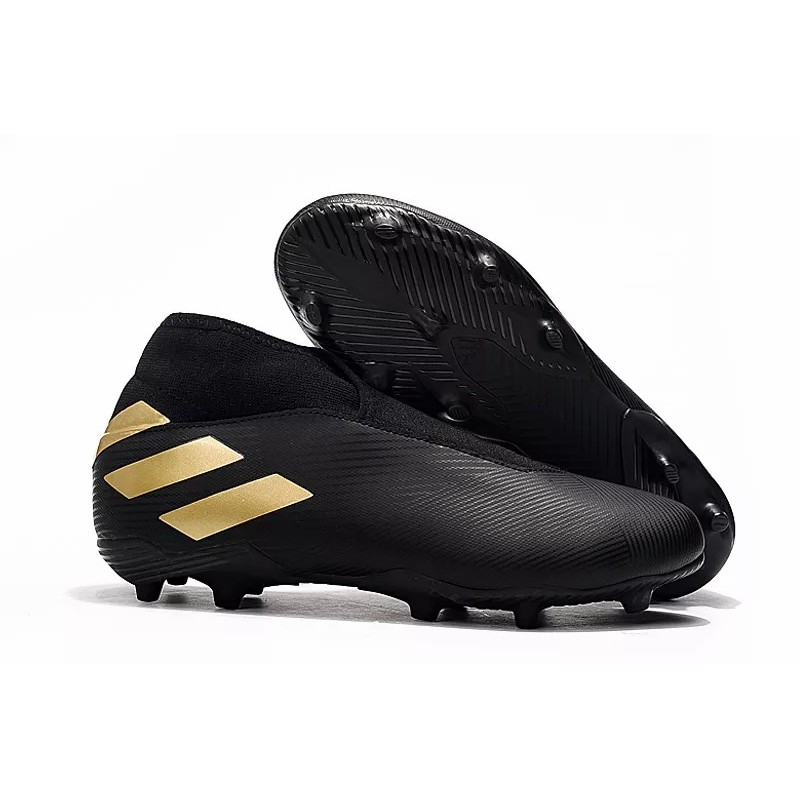 Botas de Fútbol Adidas Nemeziz 19.3 Laceless FG Mujer Negro  /  Azul  /  Rojo  /  Blanco (#39~#45)