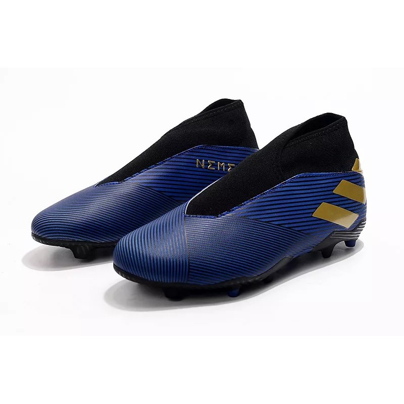 Botas de Fútbol Adidas Nemeziz 19.3 Laceless FG Mujer Negro  /  Azul  /  Rojo  /  Blanco (#39~#45)