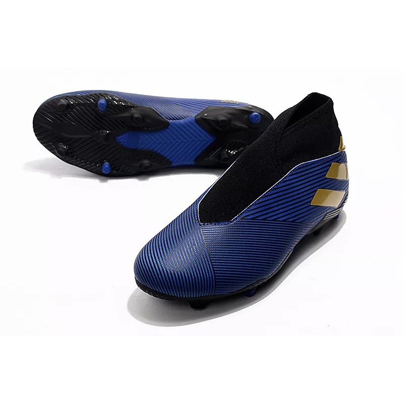 Botas de Fútbol Adidas Nemeziz 19.3 Laceless FG Mujer Negro  /  Azul  /  Rojo  /  Blanco (#39~#45)