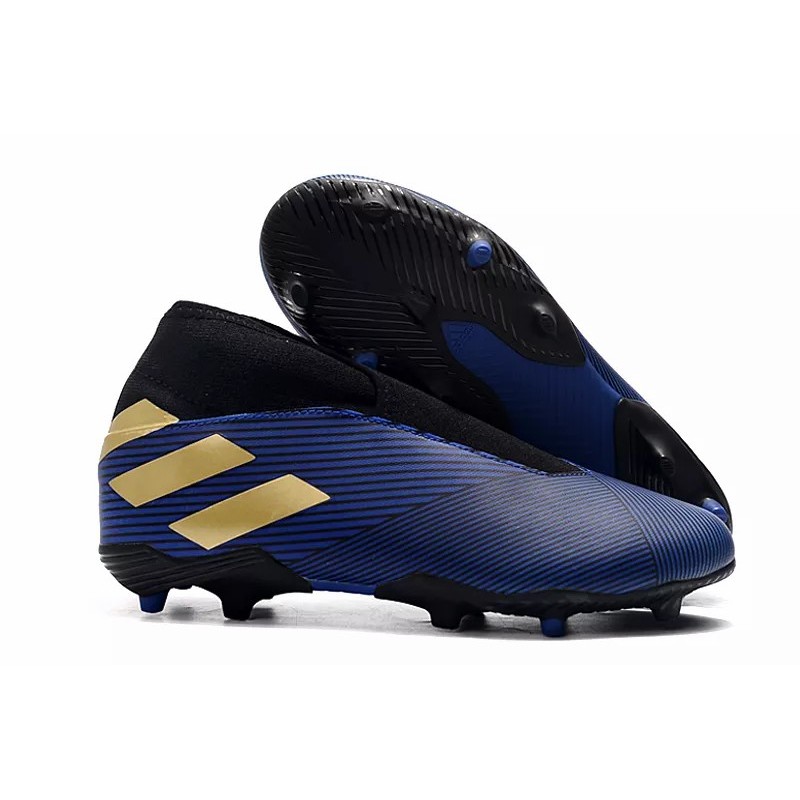 Botas de Fútbol Adidas Nemeziz 19.3 Laceless FG Mujer Negro  /  Azul  /  Rojo  /  Blanco (#39~#45)