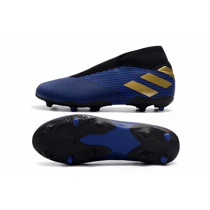 Botas de Fútbol Adidas Nemeziz 19.3 Laceless FG Mujer Negro  /  Azul  /  Rojo  /  Blanco (#39~#45)