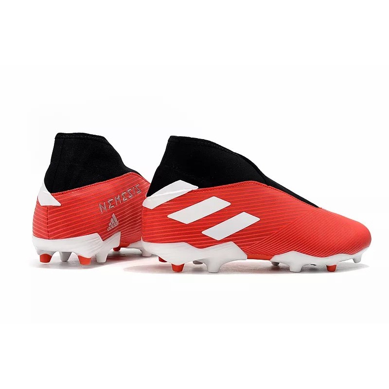 Botas de Fútbol Adidas Nemeziz 19.3 Laceless FG Mujer Negro  /  Azul  /  Rojo  /  Blanco (#39~#45)