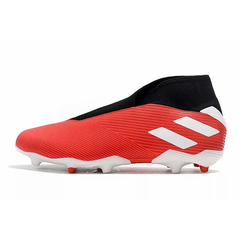 Botas de Fútbol Adidas Nemeziz 19.3 Laceless FG Mujer Negro  /  Azul  /  Rojo  /  Blanco (#39~#45)