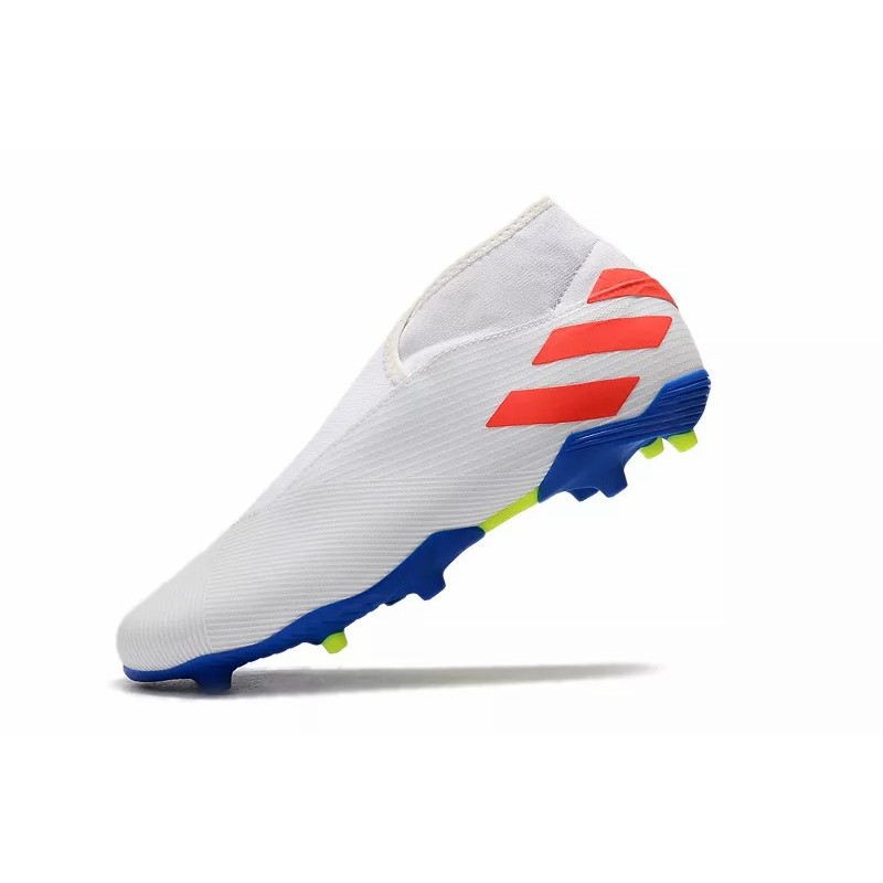 Botas de Fútbol Adidas Nemeziz 19.3 Laceless FG Mujer Negro  /  Azul  /  Rojo  /  Blanco (#39~#45)