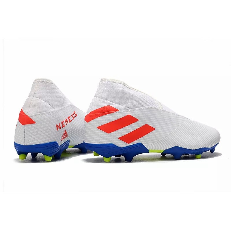 Botas de Fútbol Adidas Nemeziz 19.3 Laceless FG Mujer Negro  /  Azul  /  Rojo  /  Blanco (#39~#45)