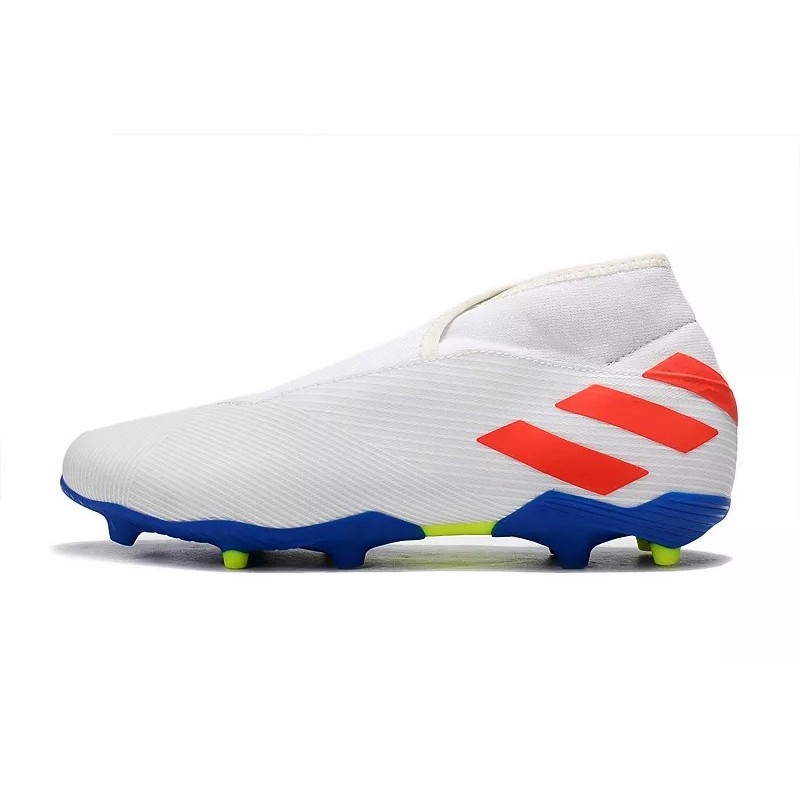 Botas de Fútbol Adidas Nemeziz 19.3 Laceless FG Mujer Negro  /  Azul  /  Rojo  /  Blanco (#39~#45)